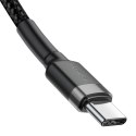 Kabel USB-C do USB-C PD Baseus Cafule PD 2.0 QC 3.0 60W 1m (czarno-szary)