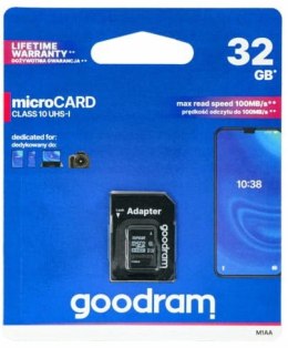 Karta Pamięci microSD 32GB Goodram Class 10 UHS I