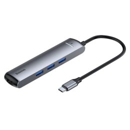 Adapter HUB 6w1 Baseus USB-C na 3x USB 3.0 + HDMI + RJ45 + USB-C PD