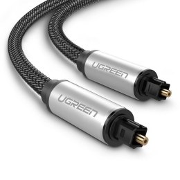 Kabel optyczny Toslink Audio UGREEN, aluminiowy z oplotem, 3m
