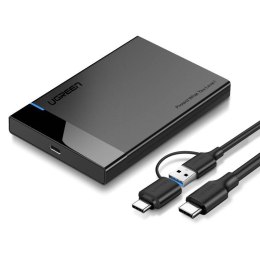 Obudowa zewnętrzna dysku HDD/SSD 2,5" UGREEN US221, SATA, USB 3.0 + USB-C do USB-C 3.1