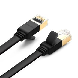 Płaski kabel sieciowy UGREEN NW106 Ethernet RJ45, Cat.7, STP, 8m (czarny)