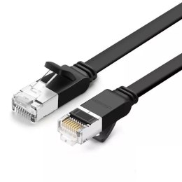 Płaski kabel sieciowy UGREEN z metalowymi wtyczkami, Ethernet RJ45, Cat.6, UTP, 3m (czarny)
