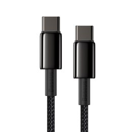 Kabel USB-C do USB-C Baseus Tungsten Gold, 100W, 2m (czarny)