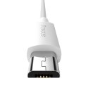 Kabel micro USB do USB Baseus Simple Wisdom, 2.1A, 1.5m (biały) 2szt.