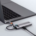 Hub 5w1 Baseus Metal Gleam Series, USB-C do 3x USB 3.0 + HDMI + USB-C PD