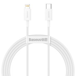 Kabel USB-C do Lightning Baseus Superior Series, 20W, PD, 1,5m (biały)