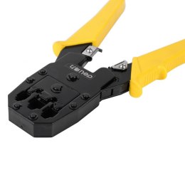 Szczypce do zaciskania konektorów Ethernet Deli Tools EDL2468, 4/6/8P (żółte)