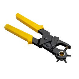 Szczypce obrotowe do otworów Deli Tools EDL1919, 9" (żółte)