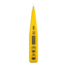 Wskaźnik elektryczny Deli Tools EDL8003, 12-250V (żółty)