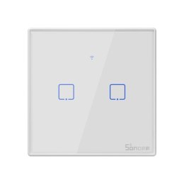 Dotykowy włącznik światła WiFi + RF 433 Sonoff T2 EU TX (2-kanałowy)