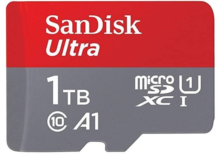 Karta pamięci SanDisk Ultra Android microSDXC 1TB 120MB/s A1 Cl.10 UHS-I (SDSQUA4-1T00-GN6MA)