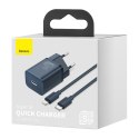 Ładowarka sieciowa Baseus Super Si Quick Charger 1C 20W z przewodem USB-C do Lightning 1m (niebieska)