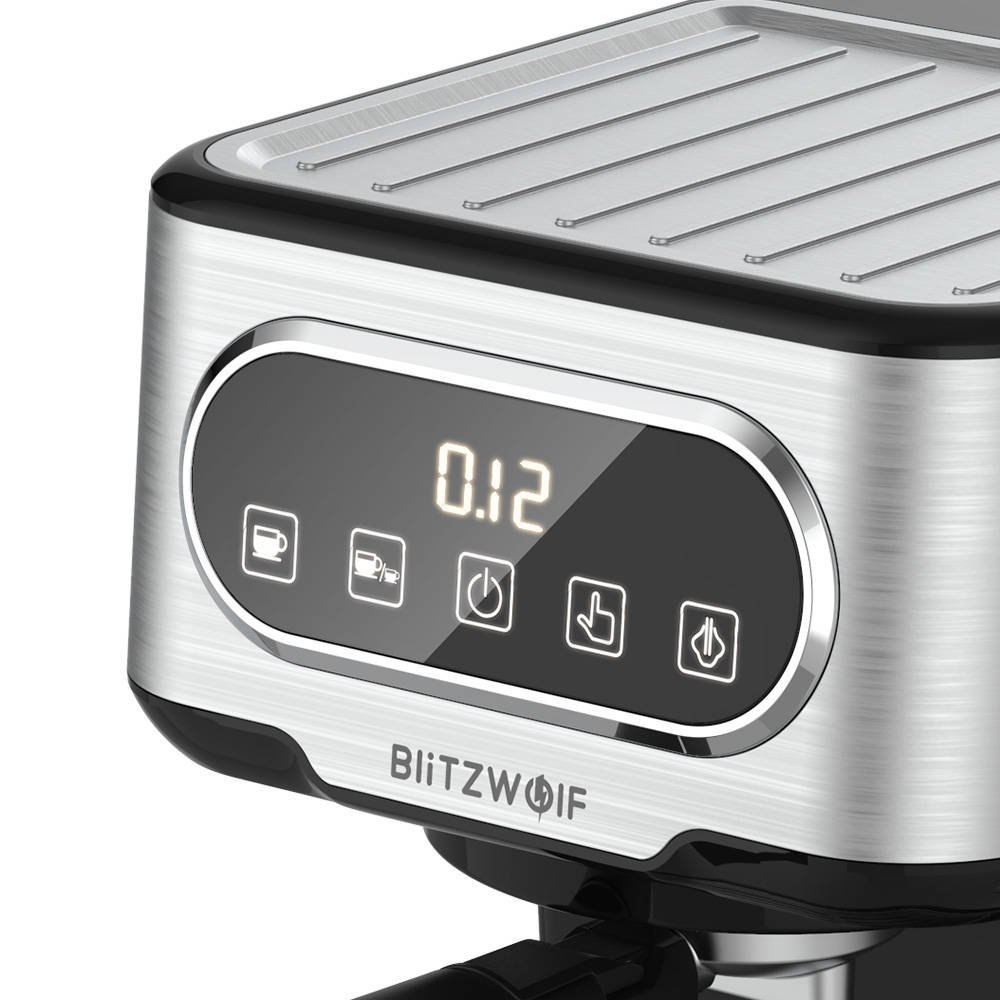 Ekspres do kawy Blitzwolf BW-CMM2, 20bar, 1100W (srebrny)