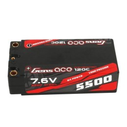 Akumulator Gens Ace 5500mAh 7.6V 100C 2S2P Shorty Black HardCase
