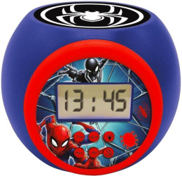 SPIDERMAN Projektor Zegar Budzik Alarm Dla Dzieci