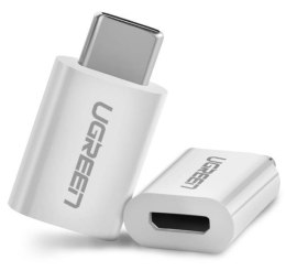 Adapter micro USB do USB-C UGREEN US157 (biały)