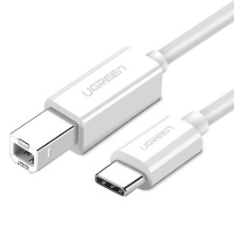 Kabel USB 2.0 C-B UGREEN US241 do drukarki 1.5m (biały)