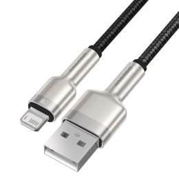 Kabel USB do Lightning Baseus Cafule, 2.4A, 0,25m (czarny)