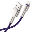 Kabel USB do Lightning Baseus Cafule, 2.4A, 1m (fioletowy)
