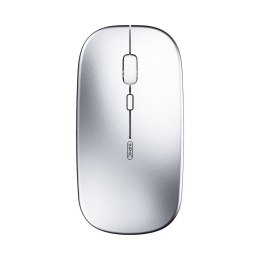 Bezprzewodowa mysz Inphic PM1BS Silent Bluetooth + 2.4G (srebrna)