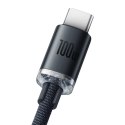 Kabel USB do USB-C Baseus Crystal, 100W, 1.2m (czarny)