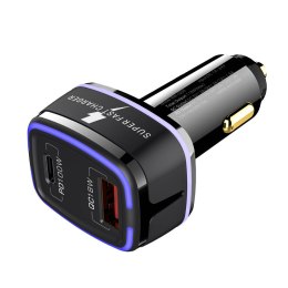 Ładowarka samochodowa Blitzwolf BW-SD8, USB, USB-C, 100W (czarna)