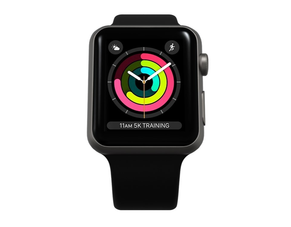 Renewd Apple Watch 3 gwiezdna szarość / czarny 38mm