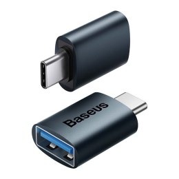 Adapter USB-C do USB-A Baseus Ingenuity, OTG (niebieski)