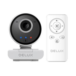 Inteligentna kamera Internetowa ze śledzeniem i wbudowanym mikrofonem Delux DC07 (biała) 2MP 1920x1080p