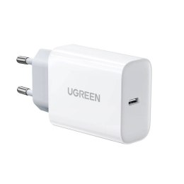 Ładowarka sieciowa UGREEN USB-C, 30W + kabel USB-C (biała)