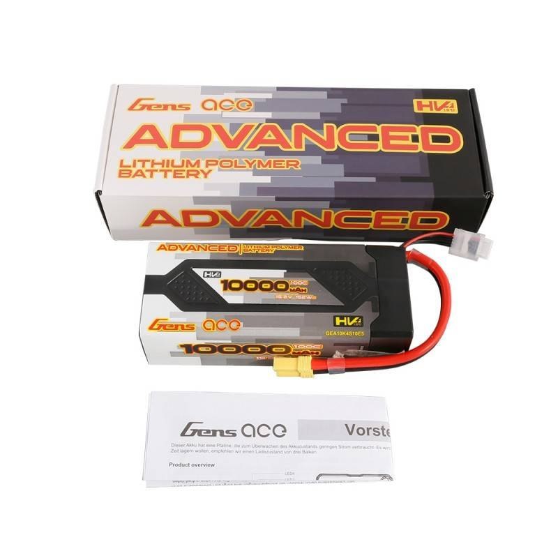 Akumulator LiPo Gens Ace Advanced 10000mAh 15,2V 100C 4S2P HardCase EC5