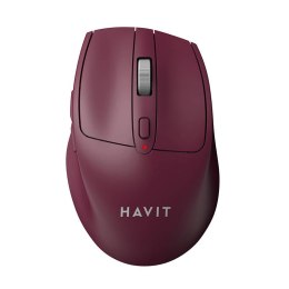 Bezprzewodowa mysz Havit MS61WB (bordowa)