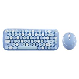 Bezprzewodowy zestaw klawiatura + myszka MOFII Candy 2.4G (niebieski)