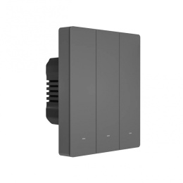 Sonoff Inteligentny 3-kanałowy Przełącznik Ścienny Wi-Fi Czarny (M5-3C-80)