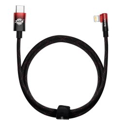 Kabel USB-C do Lightning Baseus MVP 20W 1m (czarno-czerwony))