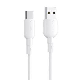 Kabel USB do USB-C Vipfan Colorful X11, 3A, 1m (biały)