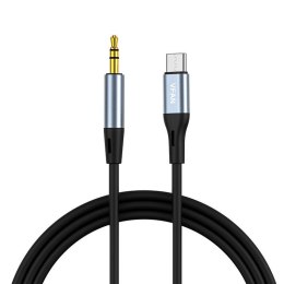 Kabel Vipfan L06 USB-C do mini jack 3.5mm AUX, 1m (szary)
