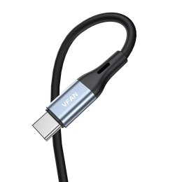 Kabel Vipfan L06 USB-C do mini jack 3.5mm AUX, 1m (szary)