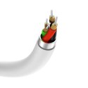 Kabel Vipfan L10 Lightning do Lightning + mini jack 3.5mm AUX, 10cm (biały)