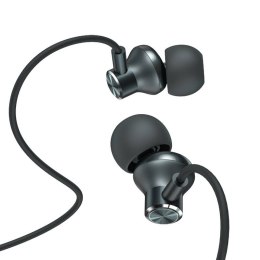 Słuchawki dokanałowe przewodowe Vipfan M07, 3.5mm (szare)