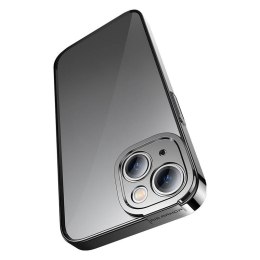 Zestaw ochronny Baseus Glitter przeźroczyste etui i szkło hartowane do iPhone 14 Plus (czarny)