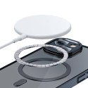Zestaw ochronny Baseus Glitter przeźroczyste etui magnetyczne i szkło hartowane do iPhone 14 Plus (czarny)
