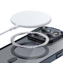 Zestaw ochronny Baseus Glitter przeźroczyste etui magnetyczne i szkło hartowane do iPhone 14 Pro (czarny)