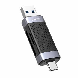 Czytnik kart pamięci TF/SD Orico CD2D-AC2-BK-EP, USB + USB-C (czarny)