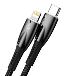 Kabel USB-C do Lightning Baseus Glimmer, 20W, 2m (czarny)