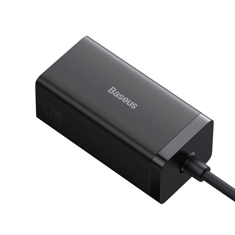 Ładowarka sieciowa Baseus GaN5 Pro 2xUSB-C + USB + HDMI, 67W (czarna)