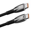 Kabel USB-C do USB-C Baseus Glimmer, 100W, 1m (czarny)