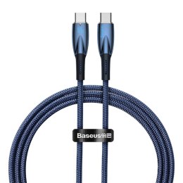 Kabel USB-C do USB-C Baseus Glimmer, 100W, 1m (niebieski)
