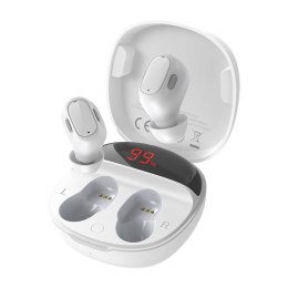 Słuchawki bezprzewodowe Baseus Encok WM01 Plus (białe)